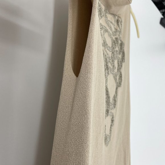 Sarah Pacini Creme bodycon high neck mini dress - Picture 5 of 16